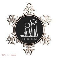 Fur Dad Pet Lover Cat Dog Dad Husband Funny Fathers Day Ornament thumb 0