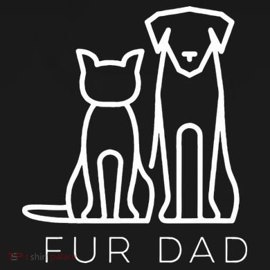 Fur Dad Pet Lover Cat Dog Dad Husband Funny Fathers Day Tie-Dye Long Sleeve Shirt