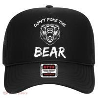 Funny Dont Poke The Bear Hunting Fishing Camping Joke Gift Hat thumb 0