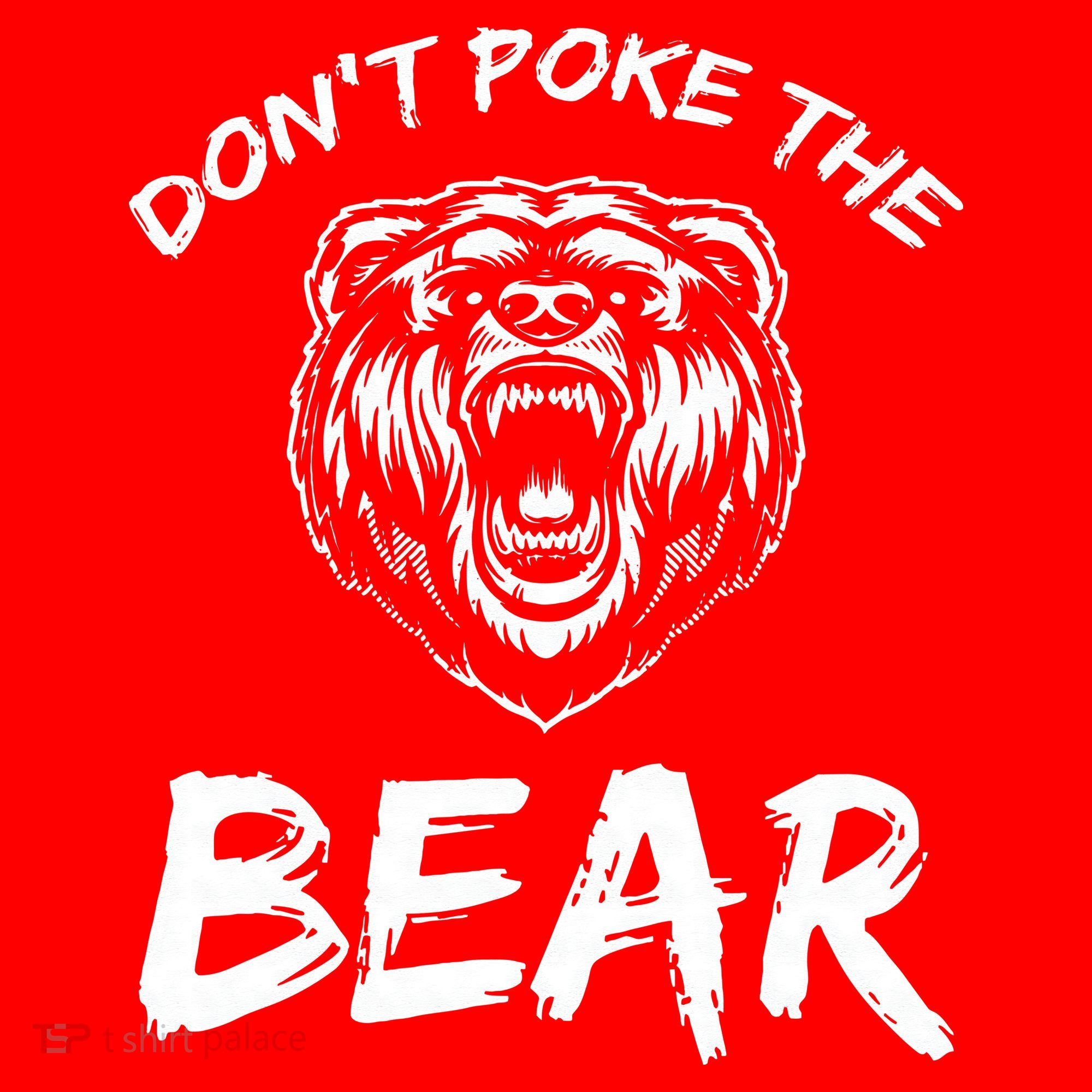 Funny Dont Poke The Bear Hunting Fishing Camping Joke Gift Santa Hat