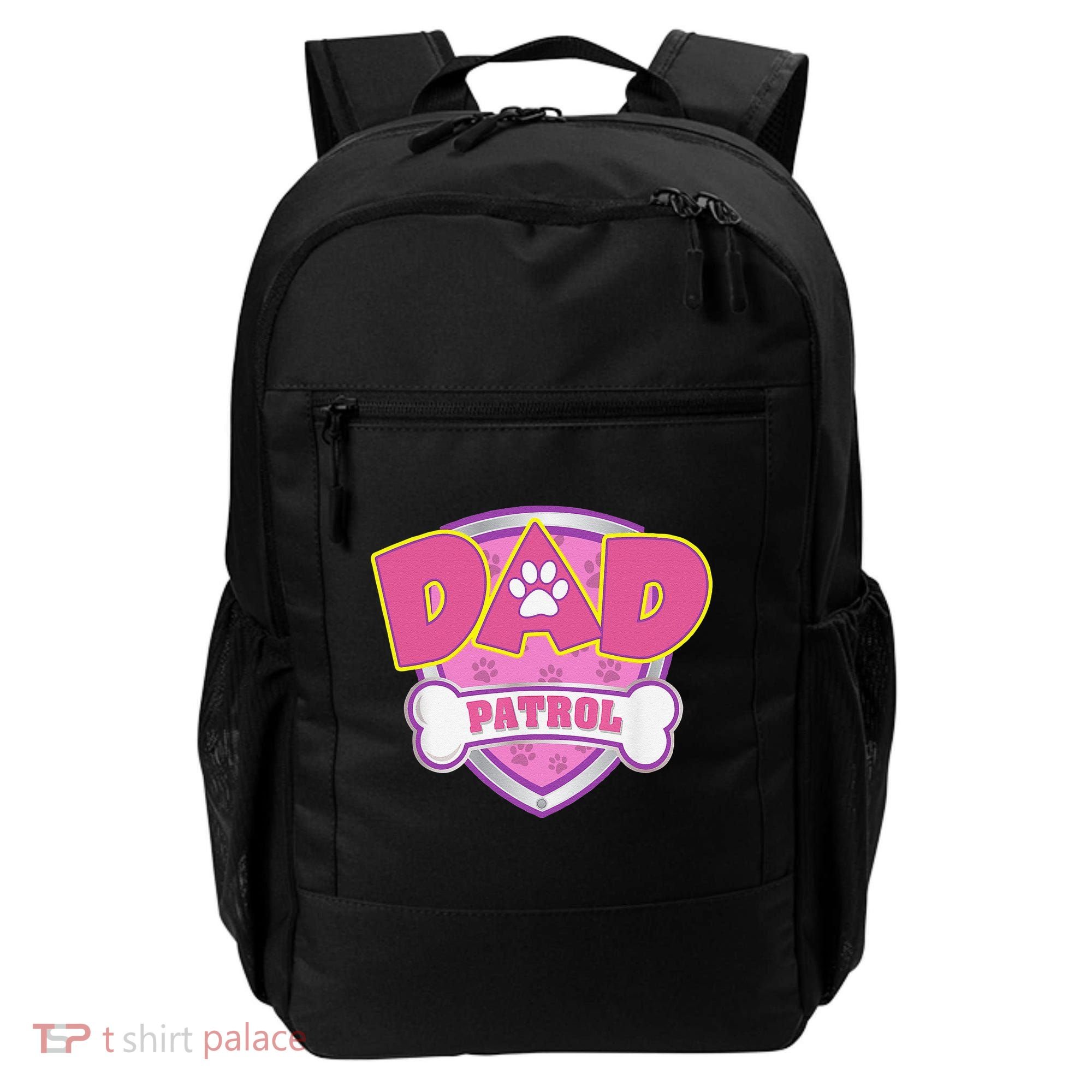 Funny Dad Patrol Dog Mom, Dad For Women Backpack