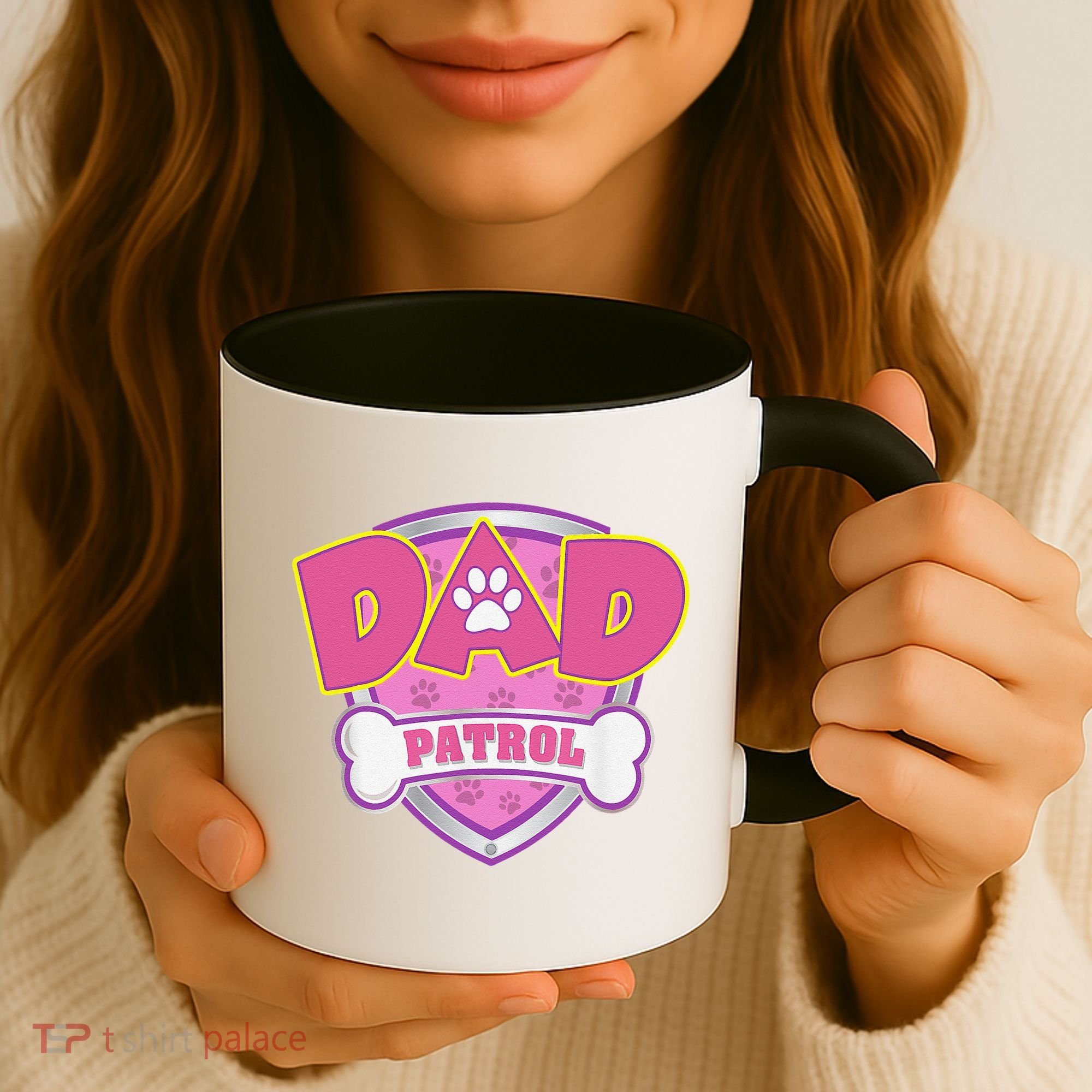 Funny Dad Patrol Dog Mom, Dad For Women Coffee Mug