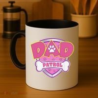 Funny Dad Patrol Dog Mom, Dad For Women Coffee Mug thumb 4