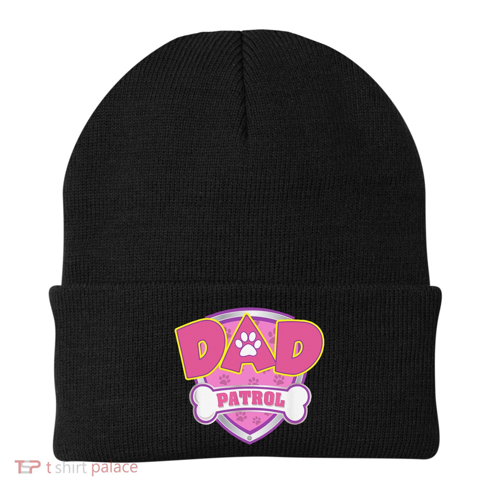 Funny Dad Patrol Dog Mom, Dad For Women Beanie