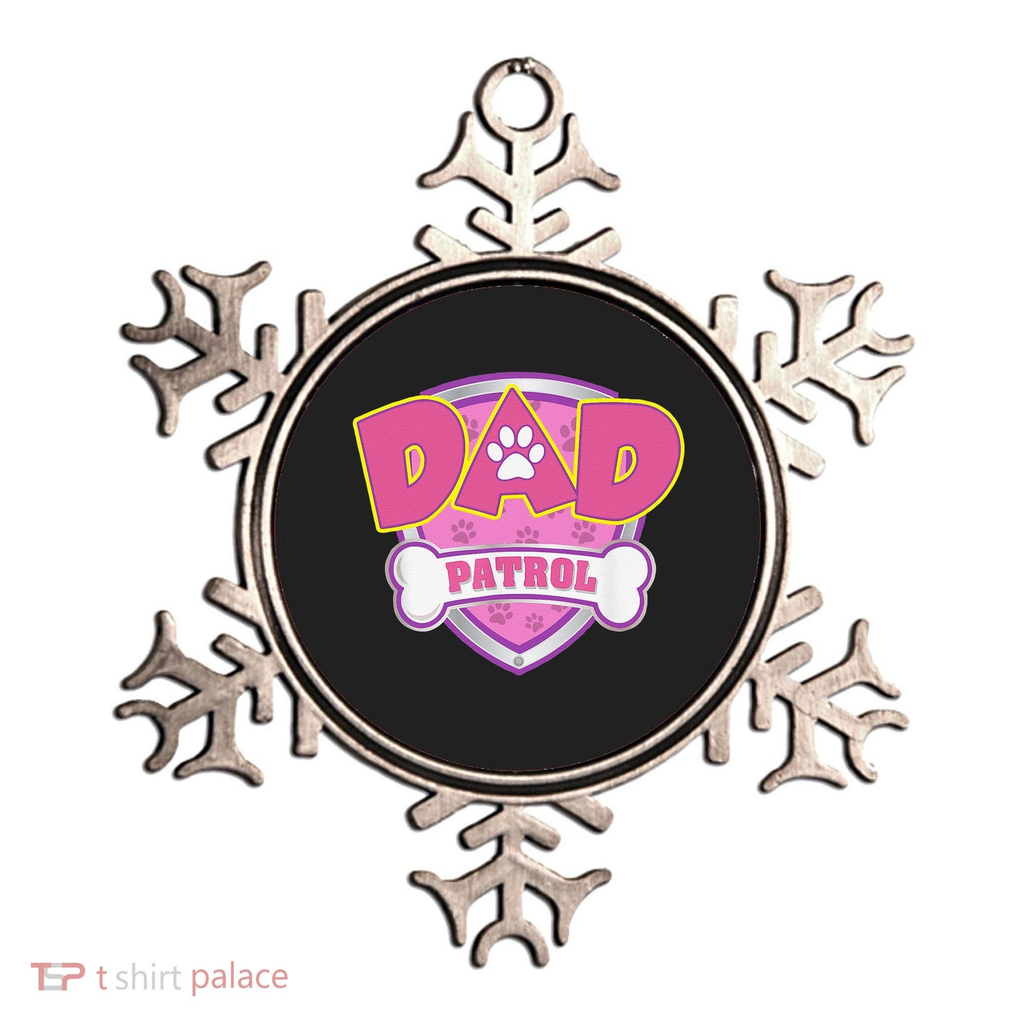 Funny Dad Patrol Dog Mom, Dad For Women Ornament
