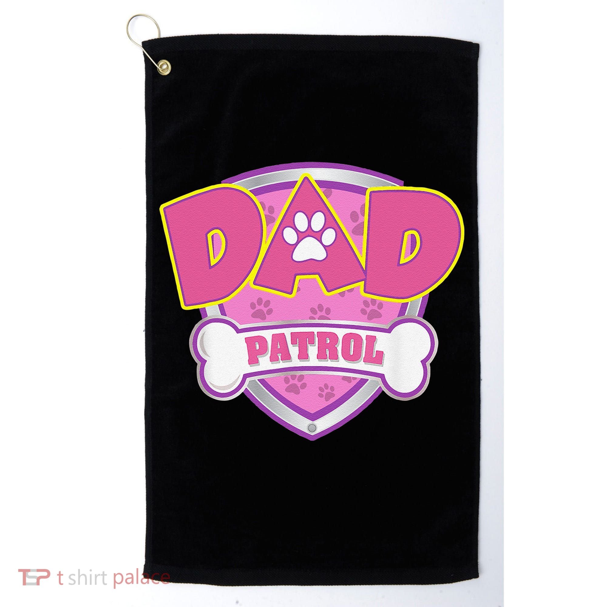 Funny Dad Patrol Dog Mom, Dad For Women Golf Towel