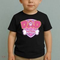 Funny Dad Patrol Dog Mom, Dad For Women Toddler T-Shirt thumb 2