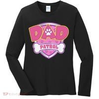 Funny Dad Patrol Dog Mom, Dad For Women Women's Long Sleeve Shirt thumb 0