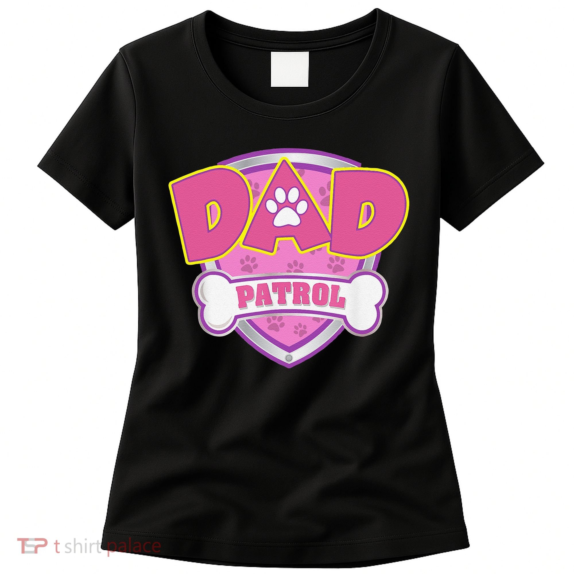 Funny Dad Patrol Dog Mom, Dad For Women Women's T-Shirt