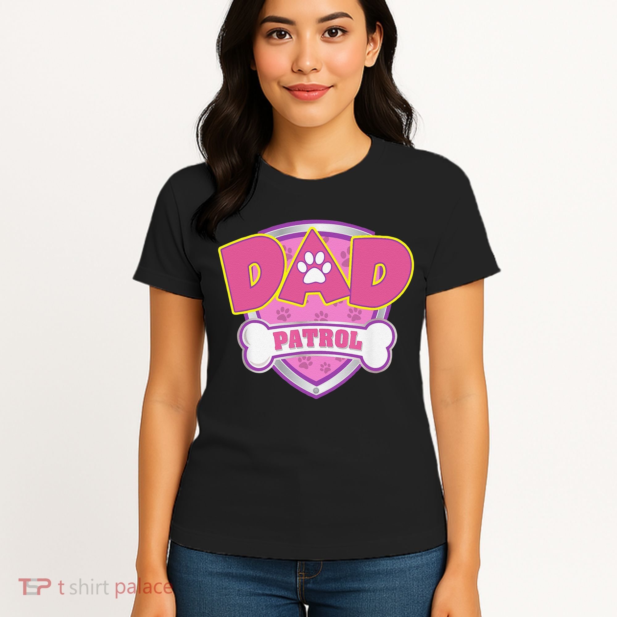 Funny Dad Patrol Dog Mom, Dad For Women Women's T-Shirt