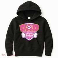 Funny Dad Patrol Dog Mom, Dad For Women Kids Hoodie thumb 0