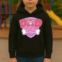 Funny Dad Patrol Dog Mom, Dad For Women Kids Hoodie thumb 3