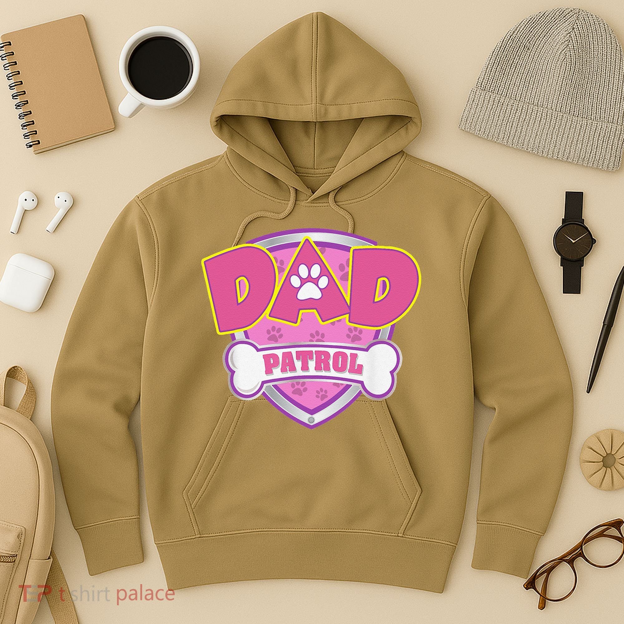 Funny Dad Patrol Dog Mom, Dad For Women Hoodie
