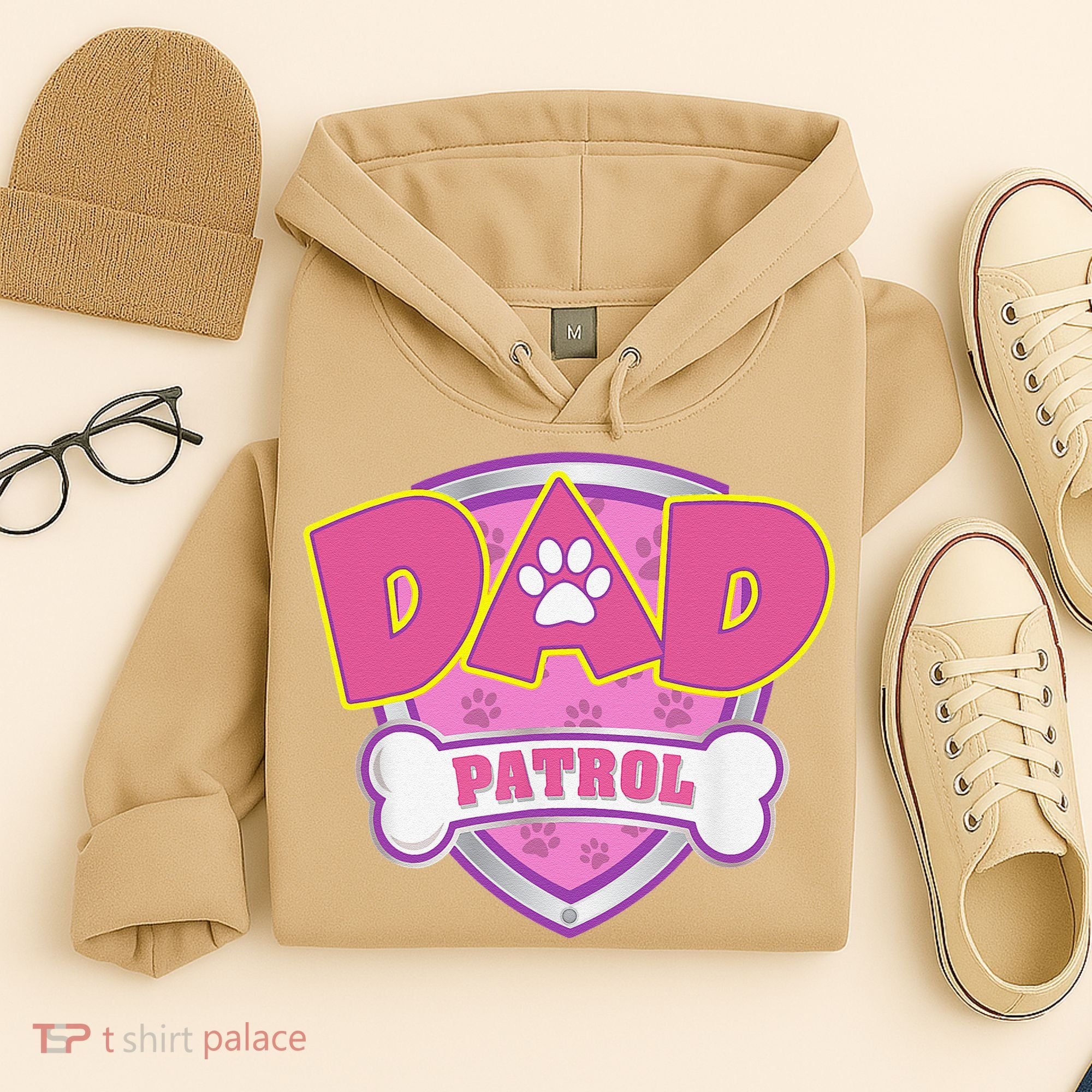 Funny Dad Patrol Dog Mom, Dad For Women Hoodie