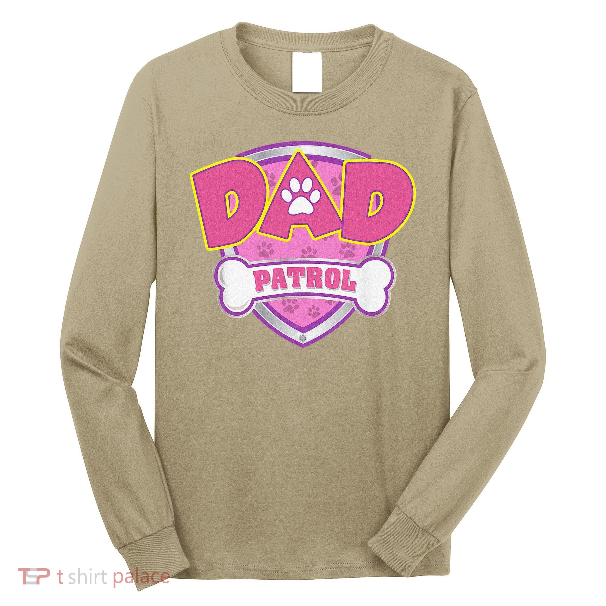 Funny Dad Patrol Dog Mom, Dad For Women Long Sleeve Shirt