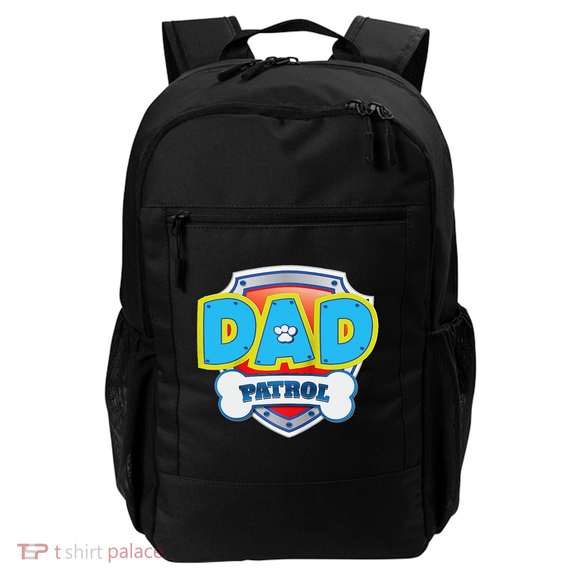 Funny Dad Patrol Dog Gift Birthday Party Backpack
