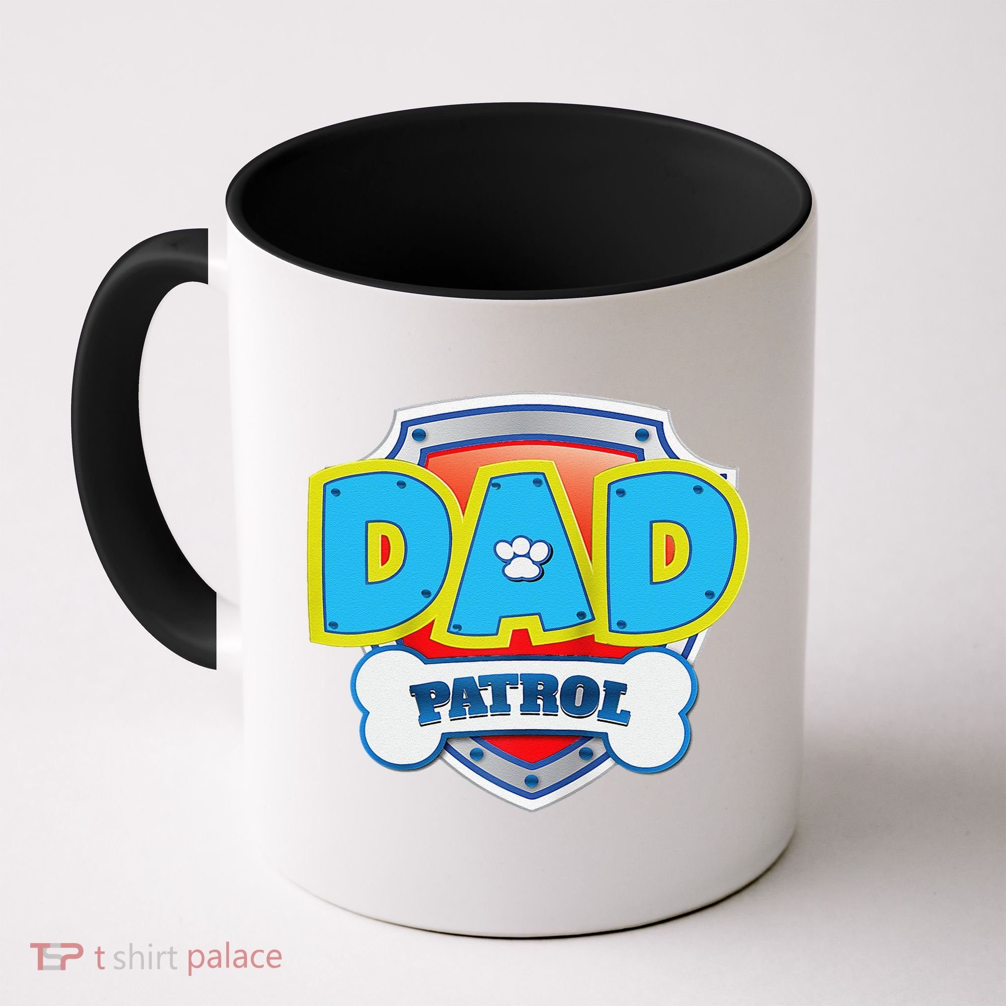 Funny Dad Patrol Dog Gift Birthday Party Coffee Mug