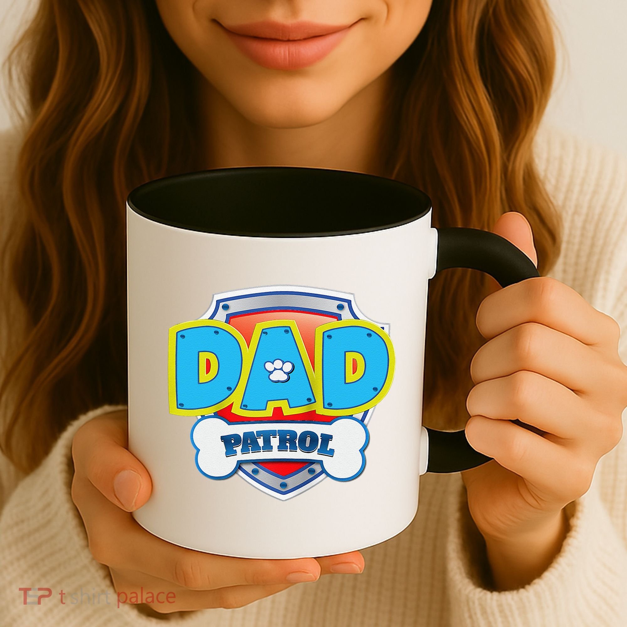 Funny Dad Patrol Dog Gift Birthday Party Coffee Mug