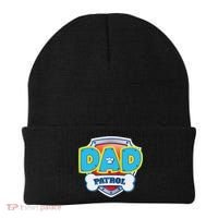 Funny Dad Patrol Dog Gift Birthday Party Beanie thumb 0