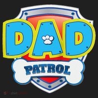 Funny Dad Patrol Dog Gift Birthday Party Beanie thumb 2