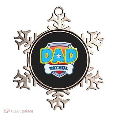 Funny Dad Patrol Dog Gift Birthday Party Ornament