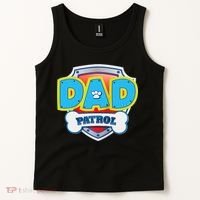 Funny Dad Patrol Dog Gift Birthday Party Tank Top thumb 2