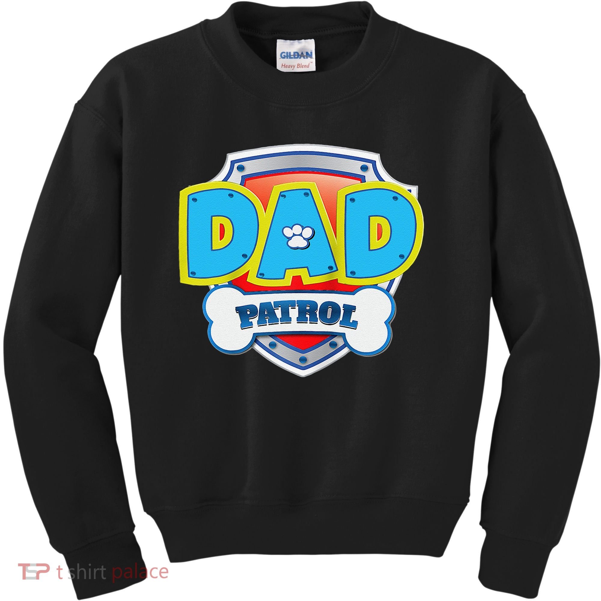 Funny Dad Patrol Dog Gift Birthday Party Kids Sweatshirt