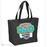 Funny Dad Patrol Dog Gift Birthday Party Tote Bag thumb 2