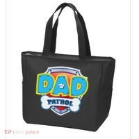 Funny Dad Patrol Dog Gift Birthday Party Tote Bag thumb 3