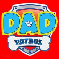 Funny Dad Patrol Dog Gift Birthday Party Santa Hat thumb 1