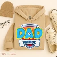 Funny Dad Patrol Dog Gift Birthday Party Hoodie thumb 4