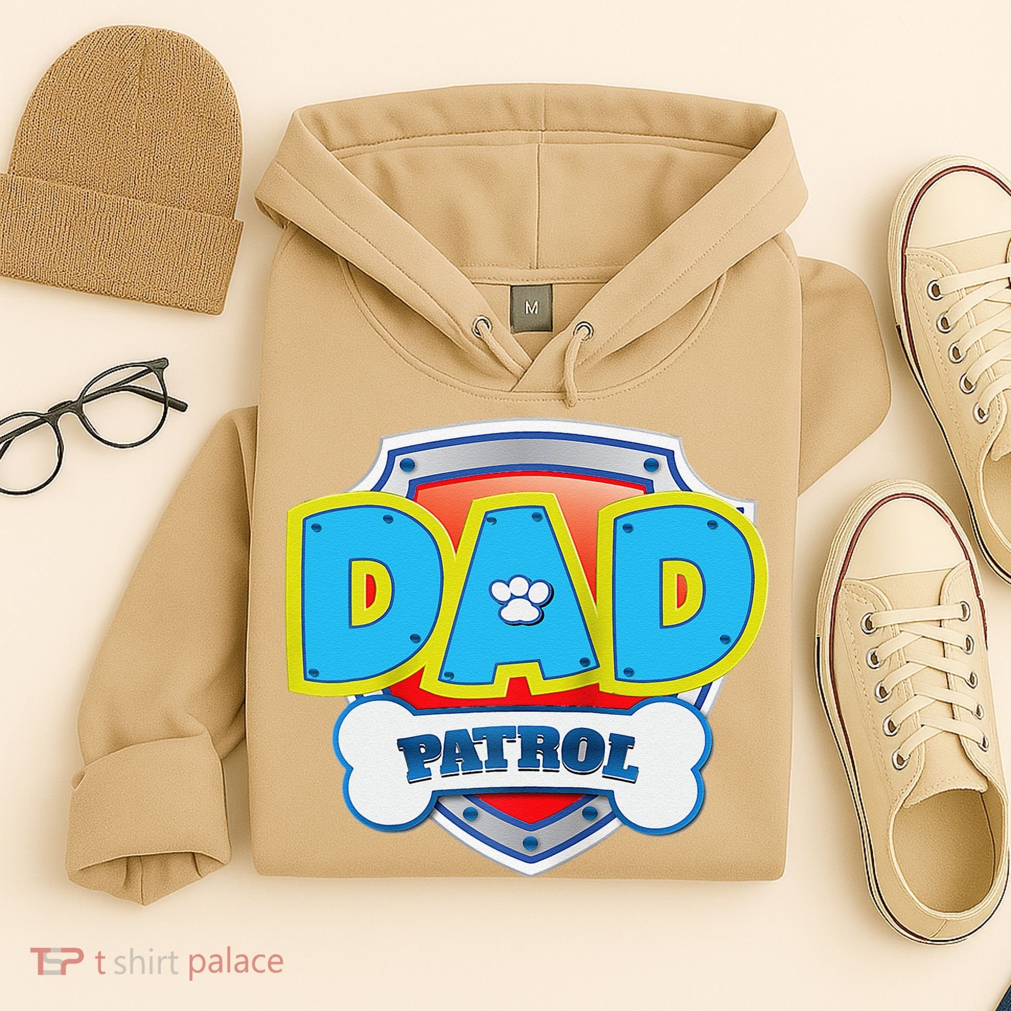 Funny Dad Patrol Dog Gift Birthday Party Hoodie