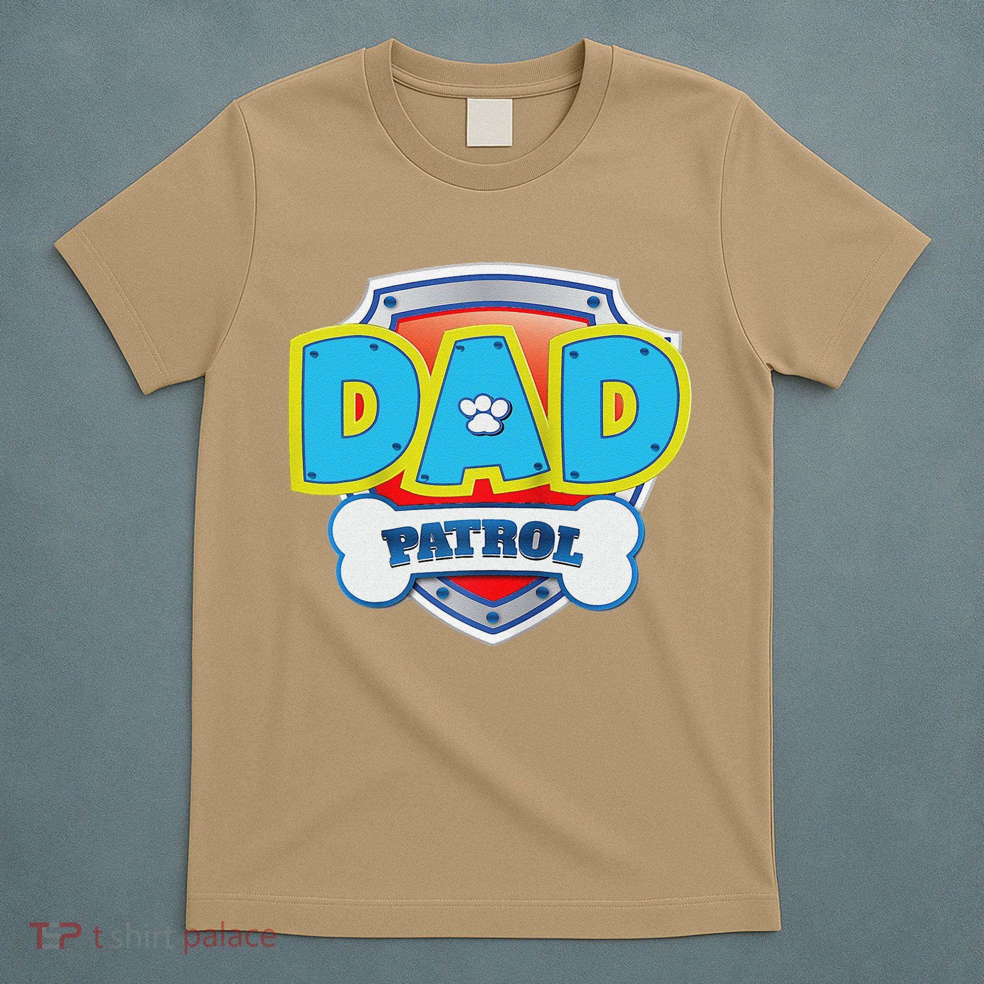 Funny Dad Patrol Dog Gift Birthday Party T-Shirt
