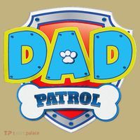 Funny Dad Patrol Dog Gift Birthday Party Mousepad thumb 1