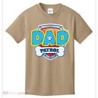 Funny Dad Patrol Dog Gift Birthday Party Kids T-Shirt thumb 0