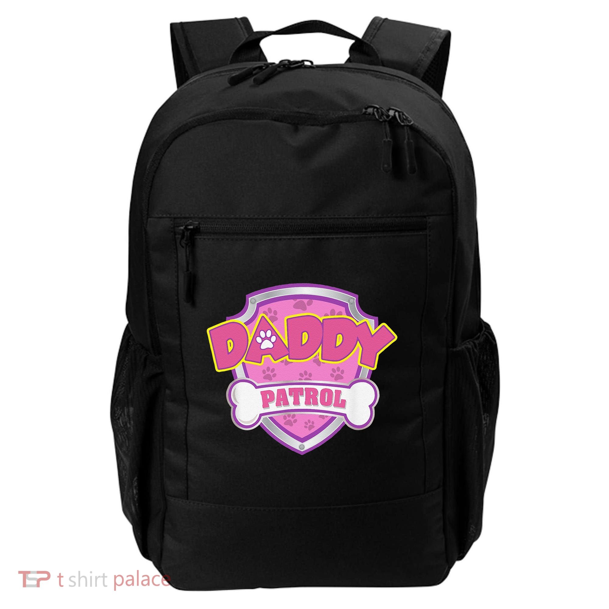 Funny Daddy Patrol Dog Mom, Dad For Women Gift Backpack