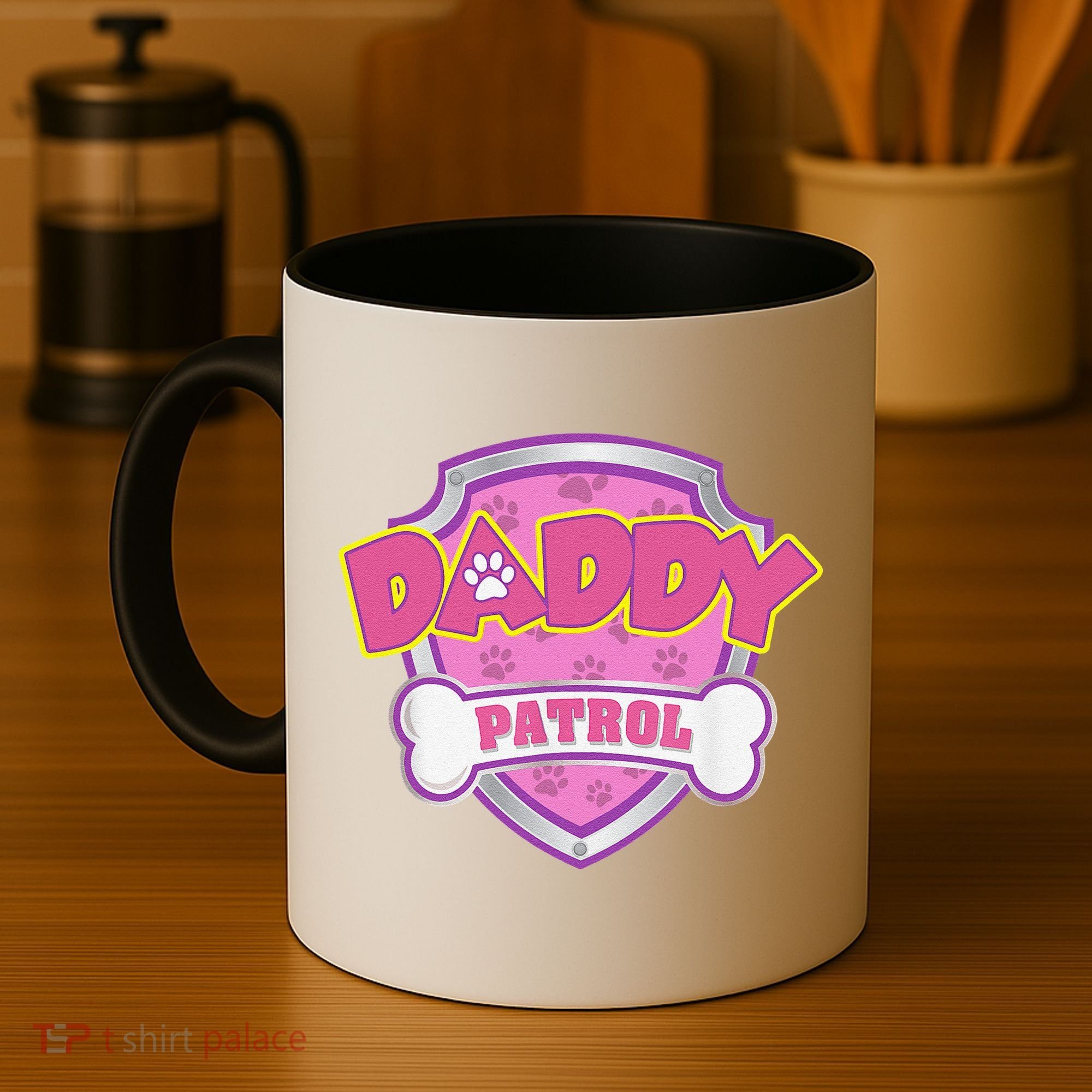 Funny Daddy Patrol Dog Mom, Dad For Women Gift Coffee Mug