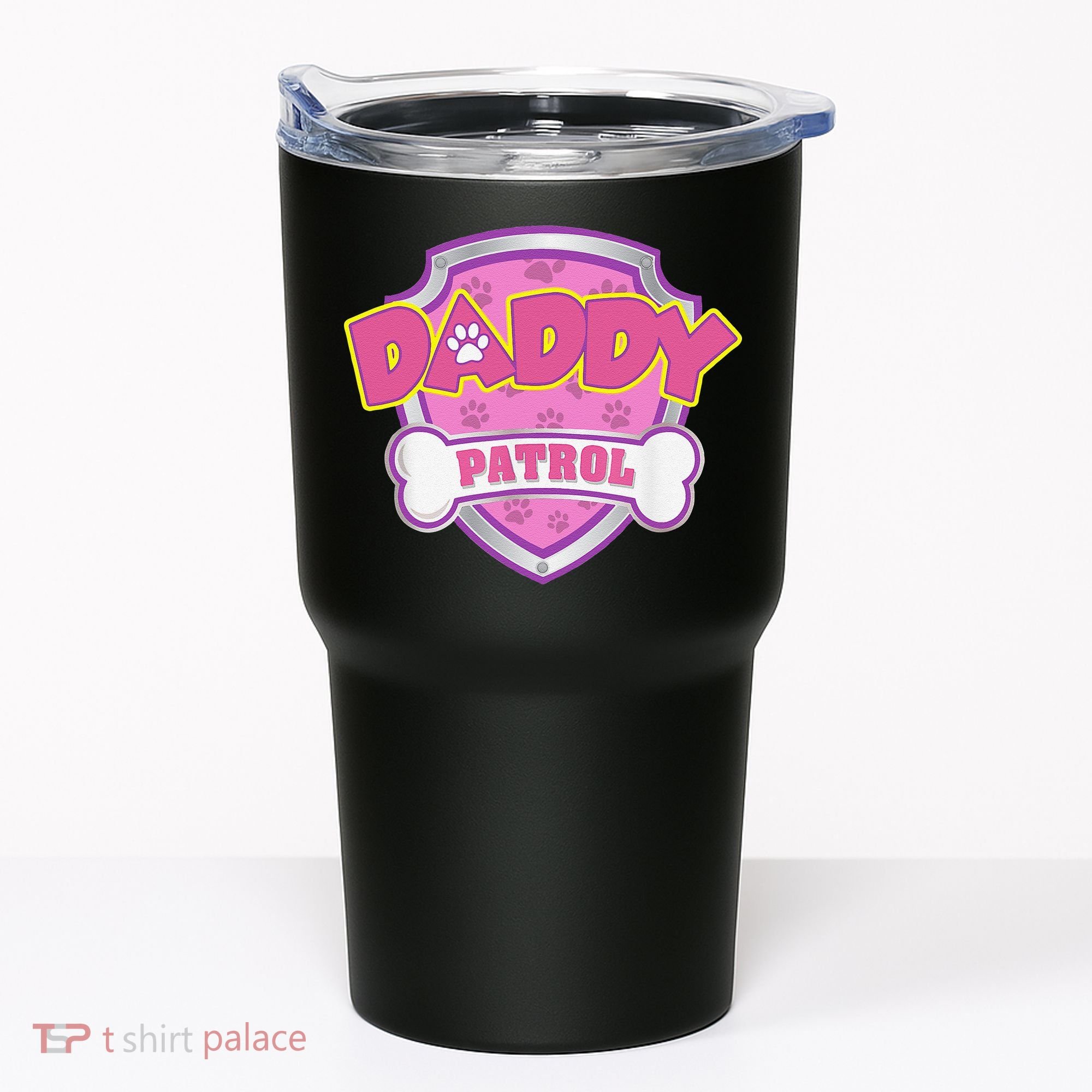 Funny Daddy Patrol Dog Mom, Dad For Women Gift Tumbler