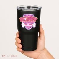 Funny Daddy Patrol Dog Mom, Dad For Women Gift Tumbler thumb 2