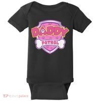 Funny Daddy Patrol Dog Mom, Dad For Women Gift Baby Bodysuit thumb 0