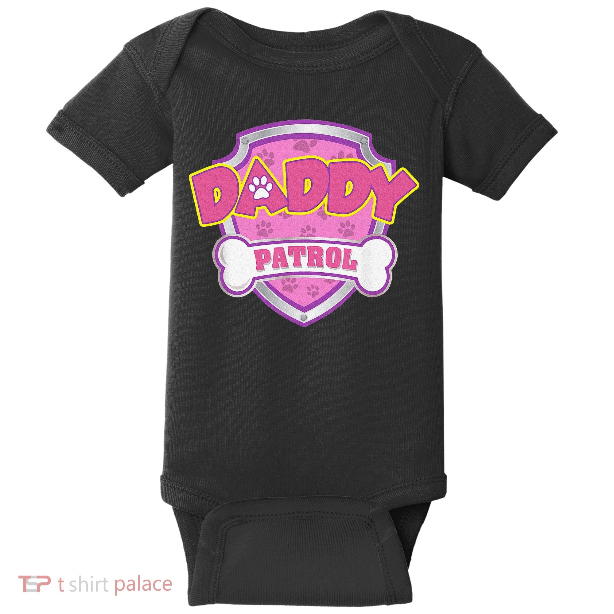 Funny Daddy Patrol Dog Mom, Dad For Women Gift Baby Bodysuit