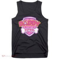 Funny Daddy Patrol Dog Mom, Dad For Women Gift Tank Top thumb 0