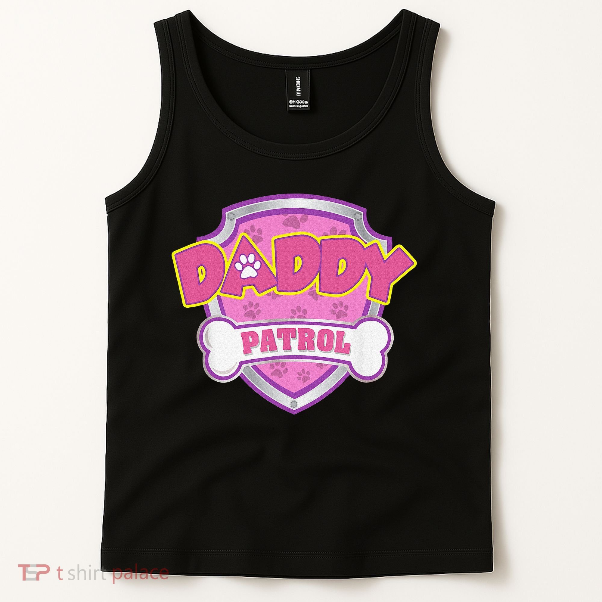 Funny Daddy Patrol Dog Mom, Dad For Women Gift Tank Top