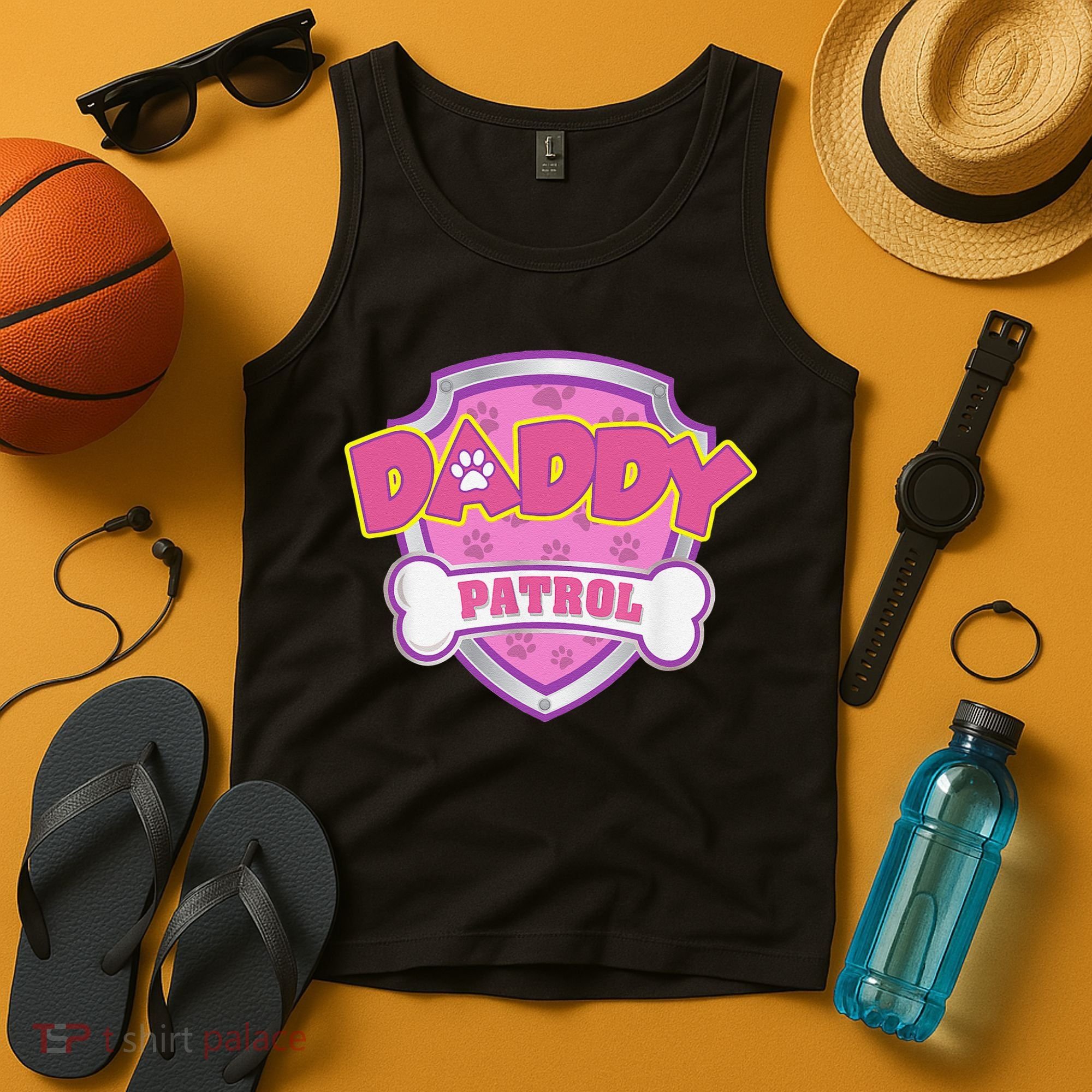 Funny Daddy Patrol Dog Mom, Dad For Women Gift Tank Top