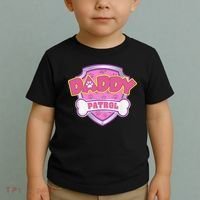 Funny Daddy Patrol Dog Mom, Dad For Women Gift Toddler T-Shirt thumb 2