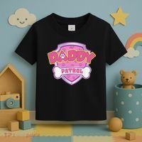 Funny Daddy Patrol Dog Mom, Dad For Women Gift Toddler T-Shirt thumb 3