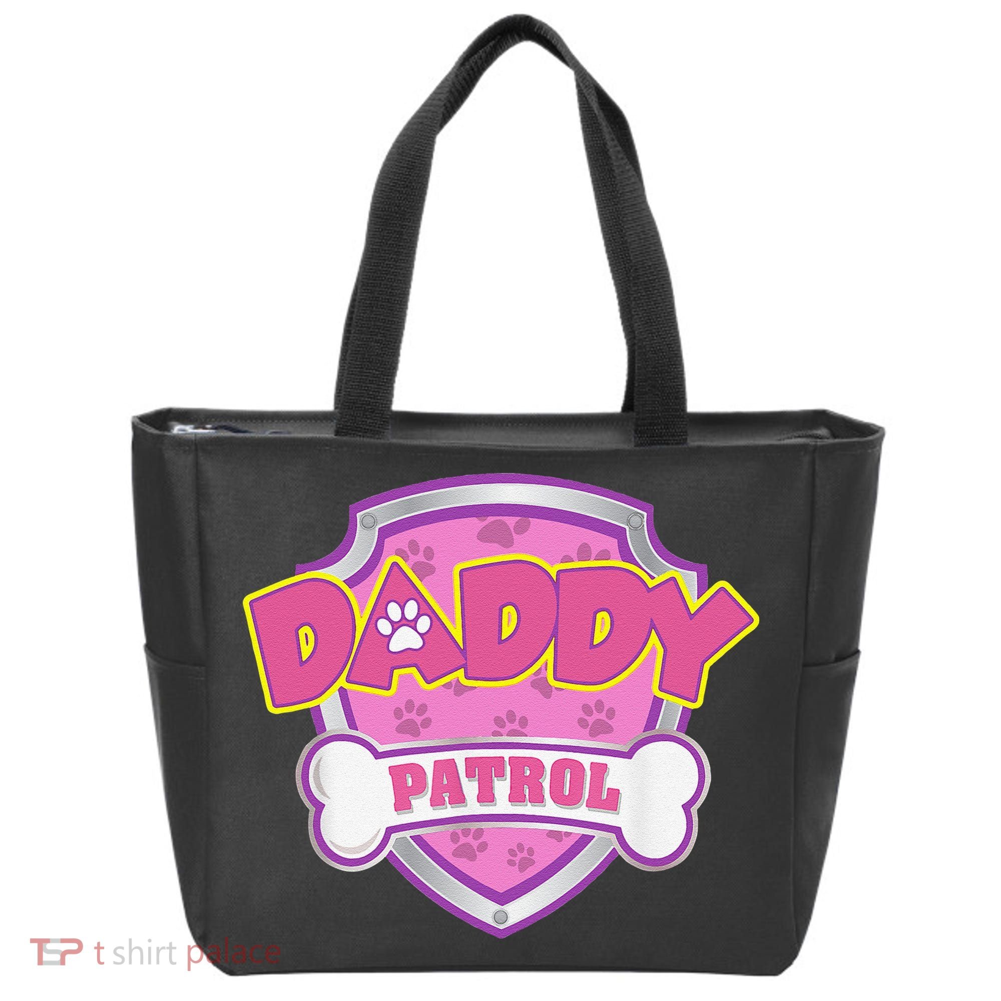 Funny Daddy Patrol Dog Mom, Dad For Women Gift Tote Bag
