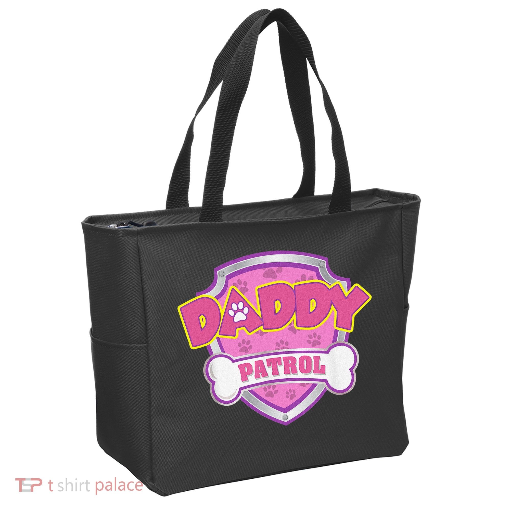 Funny Daddy Patrol Dog Mom, Dad For Women Gift Tote Bag