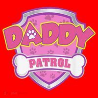 Funny Daddy Patrol Dog Mom, Dad For Women Gift Santa Hat thumb 1