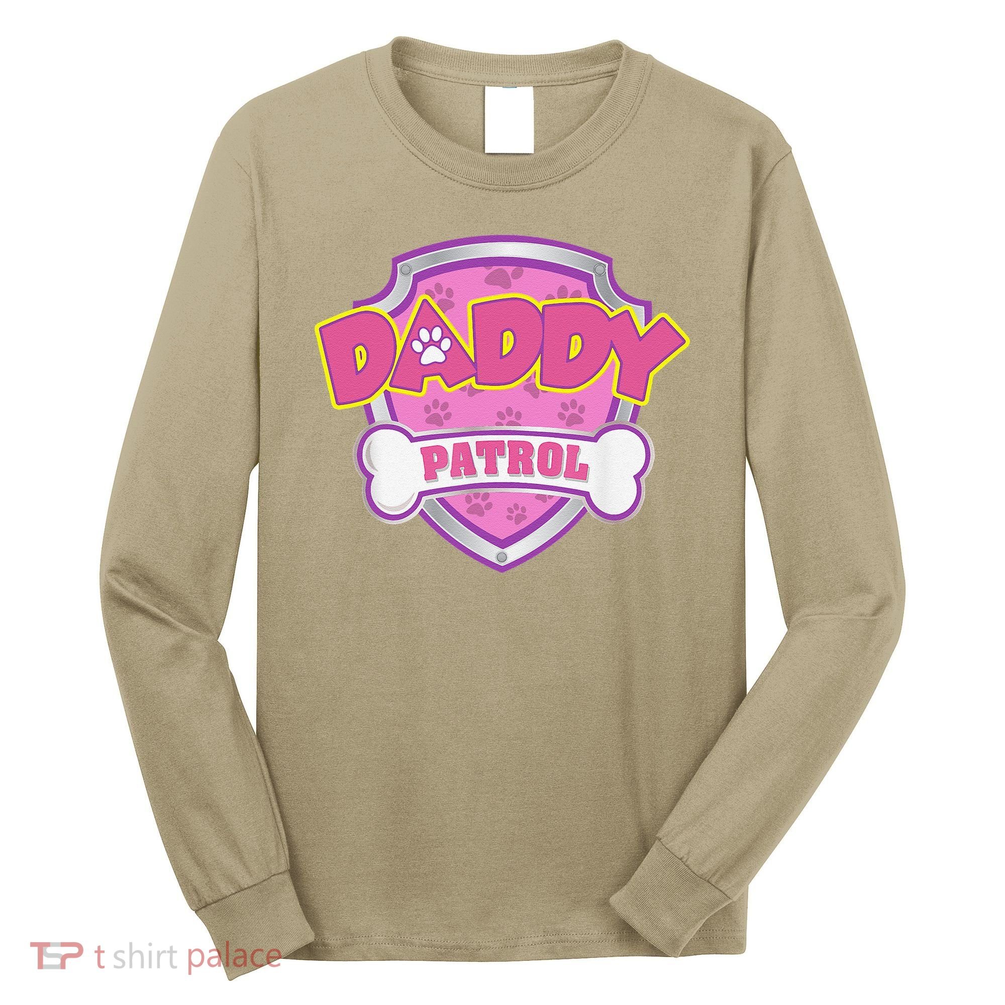 Funny Daddy Patrol Dog Mom, Dad For Women Gift Long Sleeve Shirt
